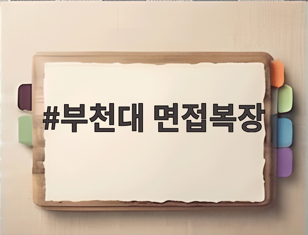 부천대 면접복장