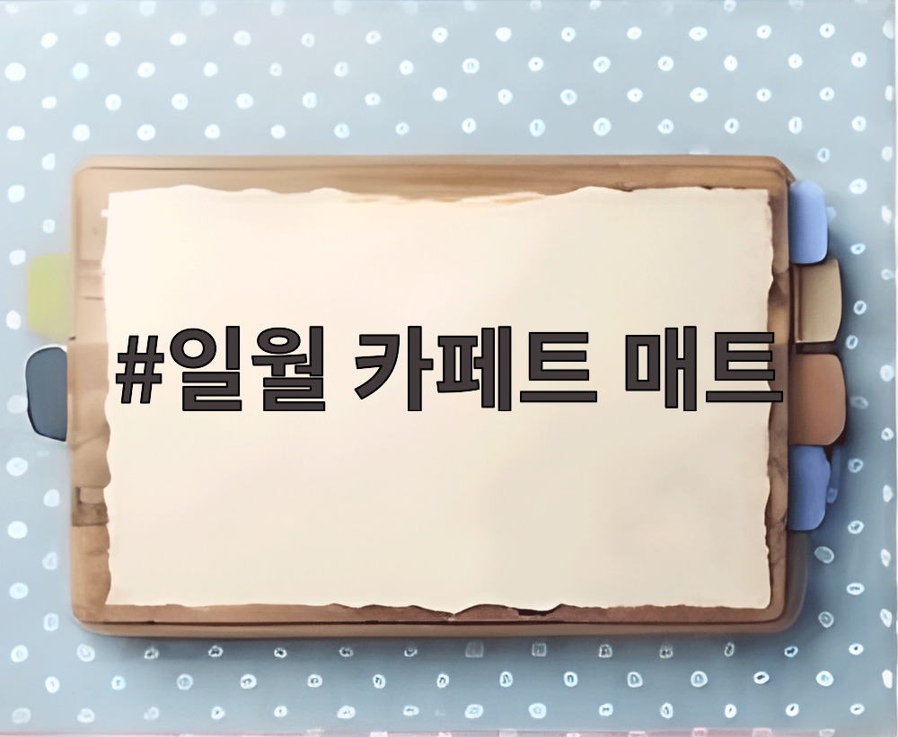 일월 카페트 매트