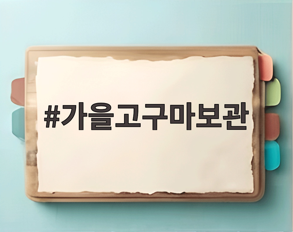 가을고구마보관