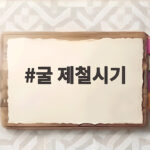 굴 제철시기