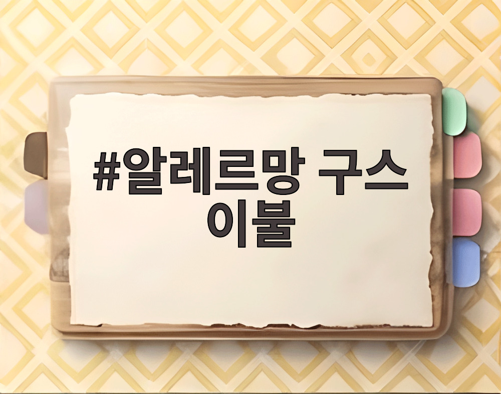 알레르망 구스 이불