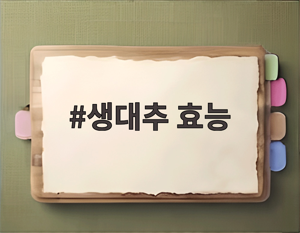 생대추 효능