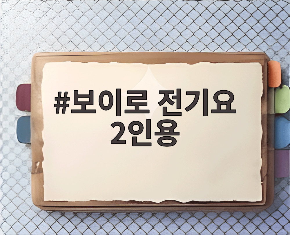 보이로 전기요 2인용