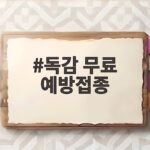 독감 무료 예방접종