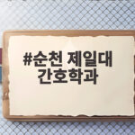 순천 제일대 간호학과 2027 수시 일정과 만학도 전형 지원 방법 순천 제일대 간호학과