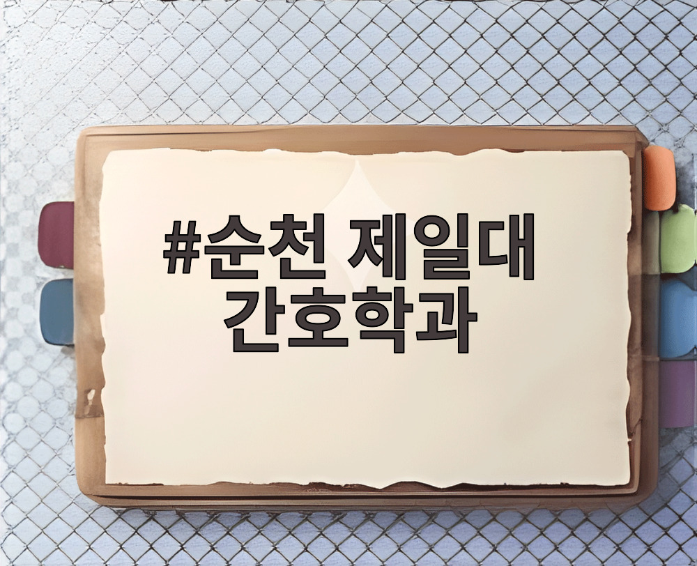 순천 제일대 간호학과