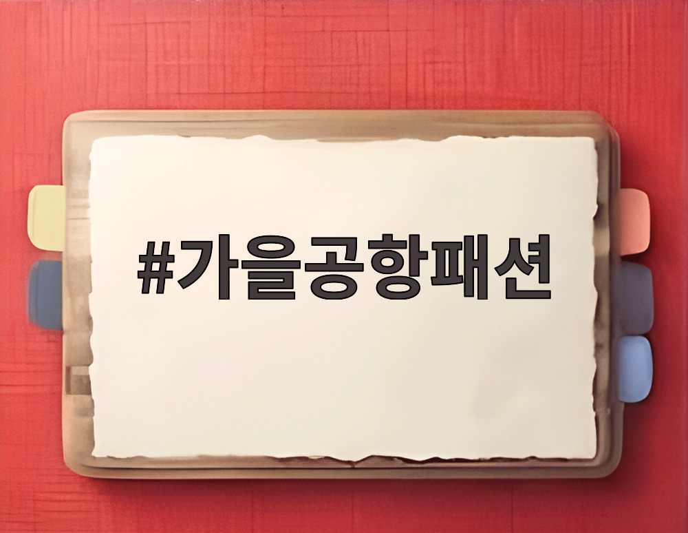 가을공항패션
