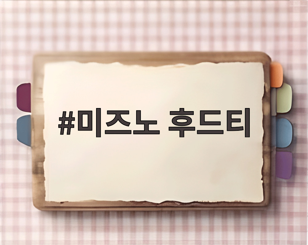 미즈노 후드티