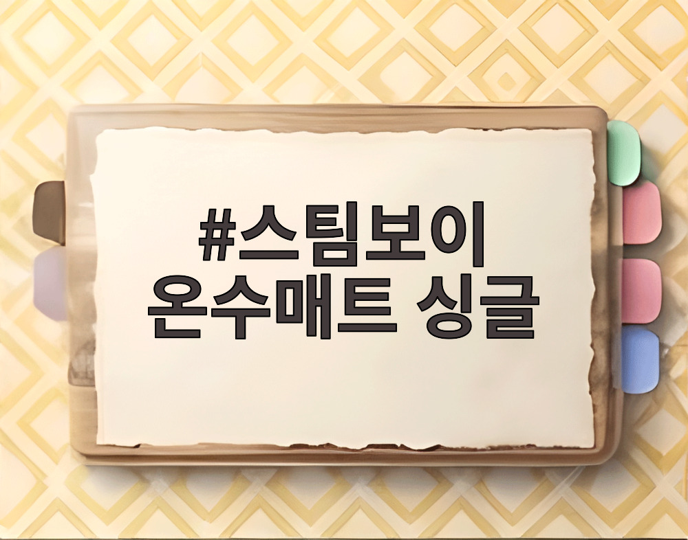 스팀보이 온수매트 싱글