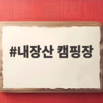 내장산 캠핑장