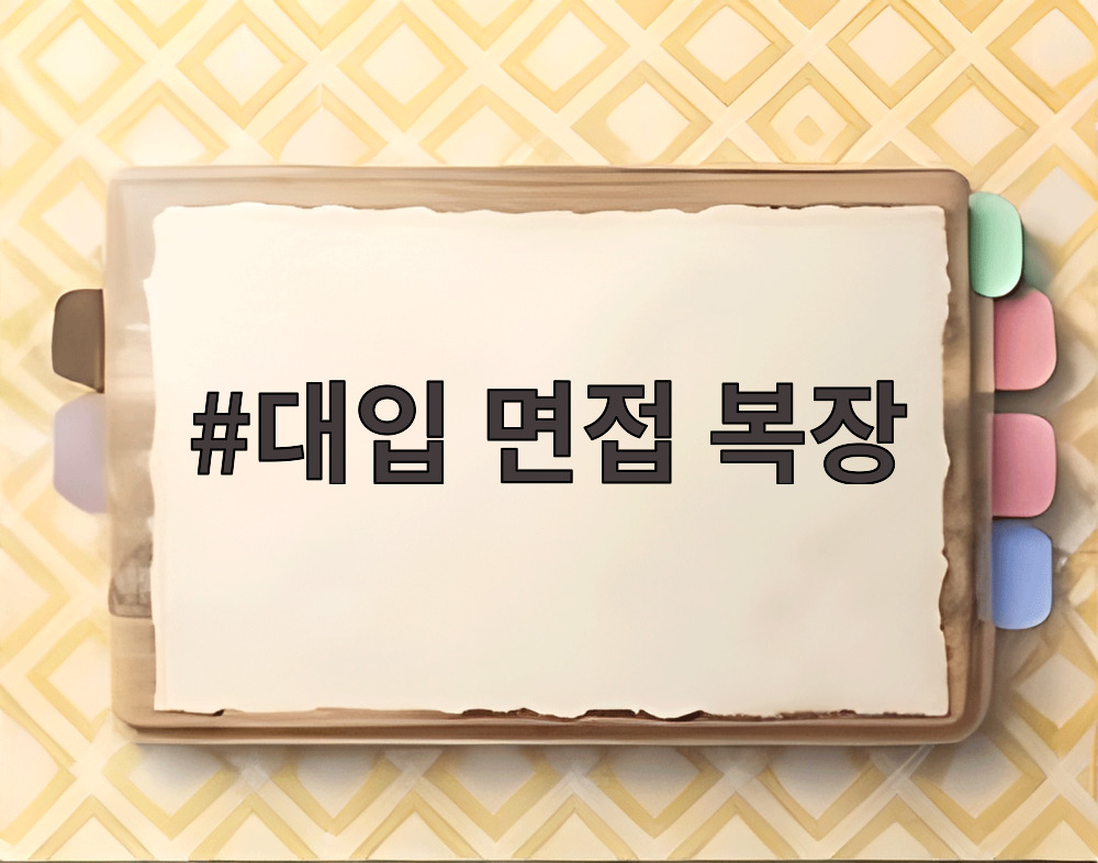 대입 면접 복장