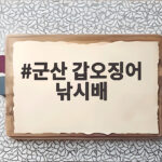 군산 갑오징어 낚시배