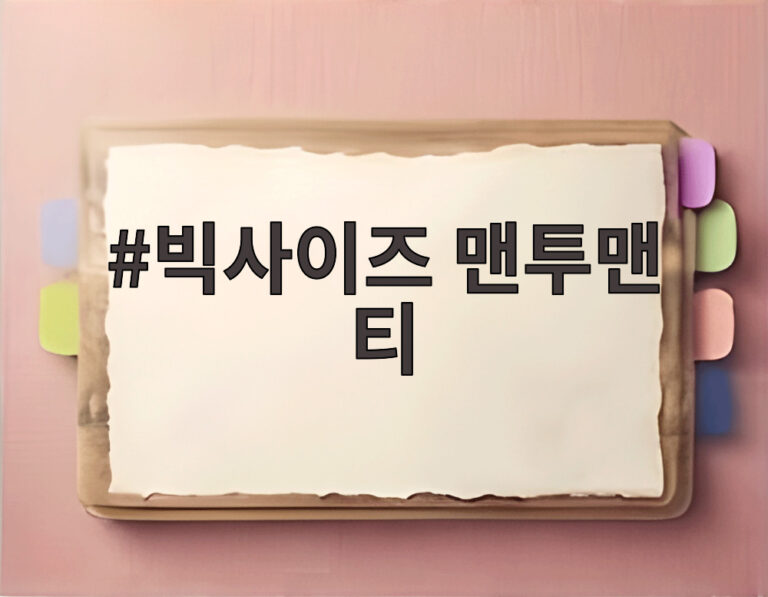 빅사이즈 맨투맨 티