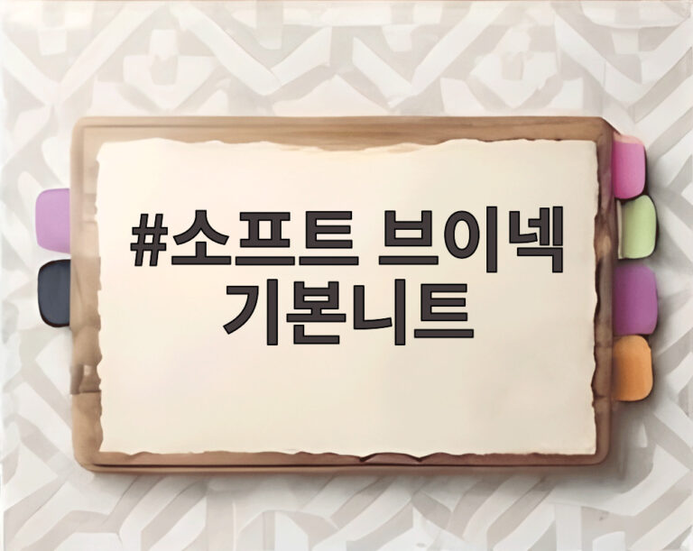 소프트 브이넥 기본니트