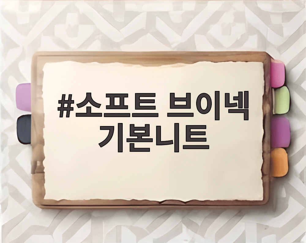 소프트 브이넥 기본니트
