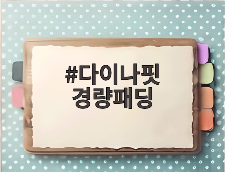 다이나핏 경량패딩