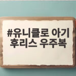 유니클로 아기 후리스 우주복