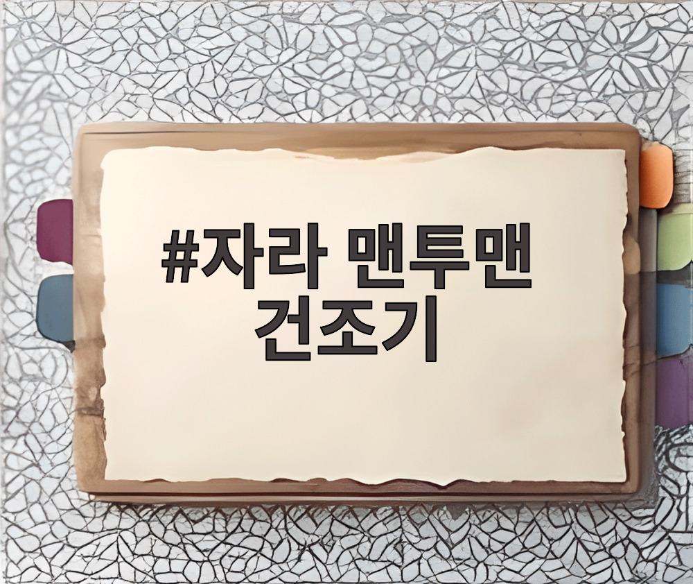 자라 맨투맨 건조기