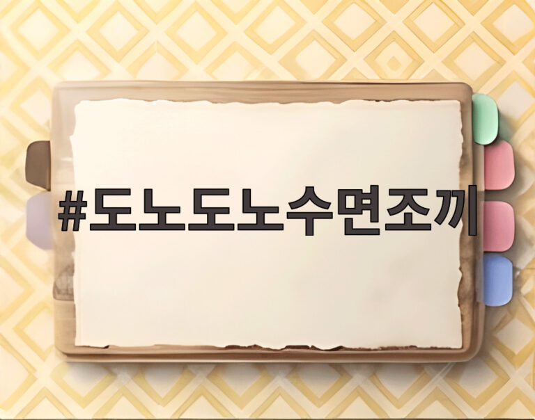 도노도노수면조끼