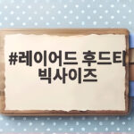 레이어드 후드티 빅사이즈