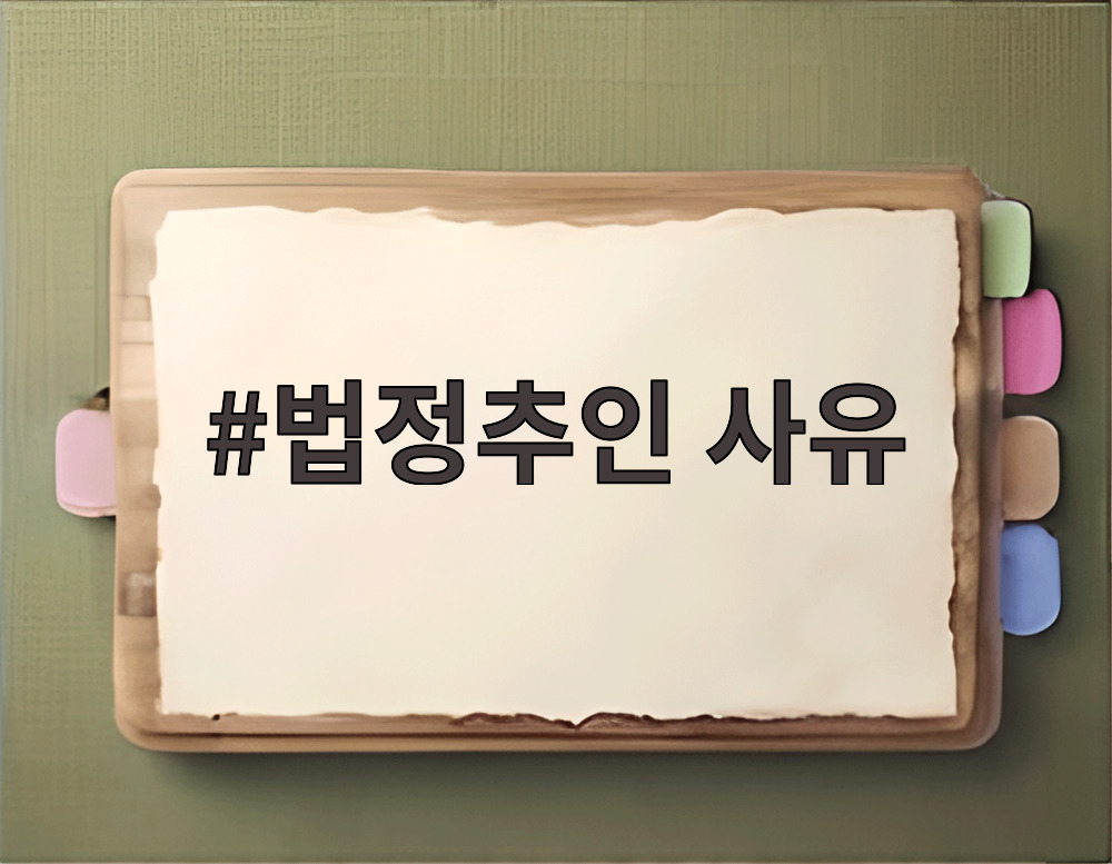 법정추인 사유