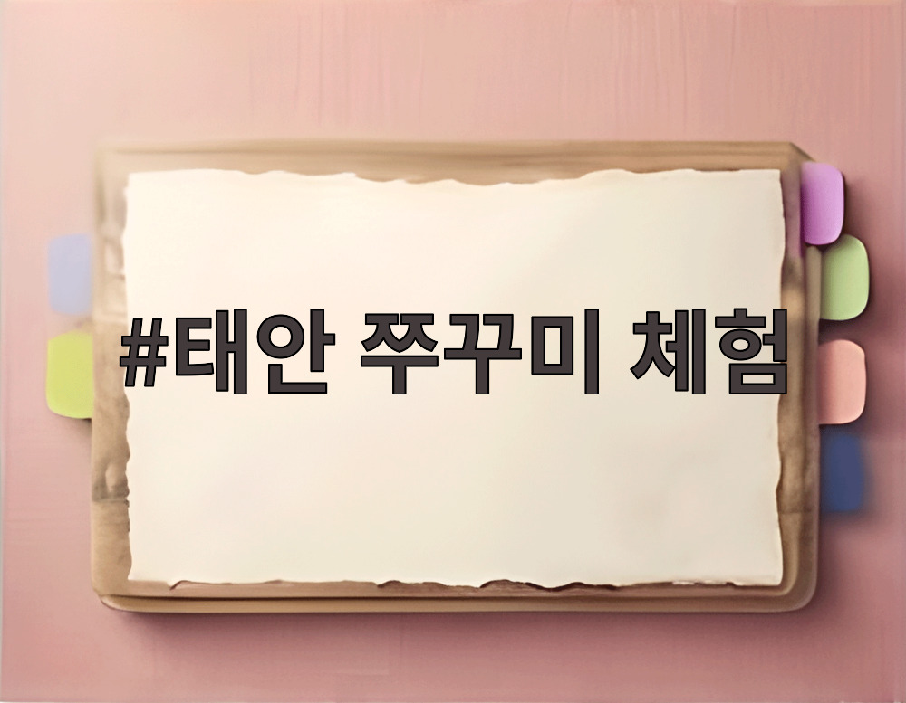 태안 쭈꾸미 체험