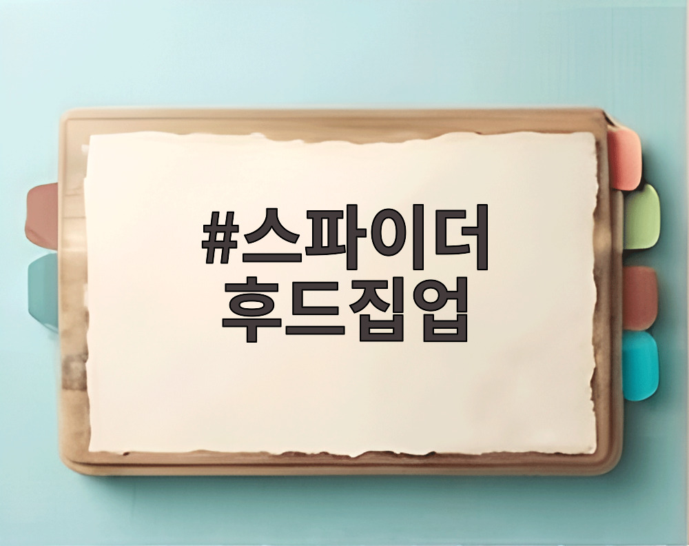 스파이더 후드집업