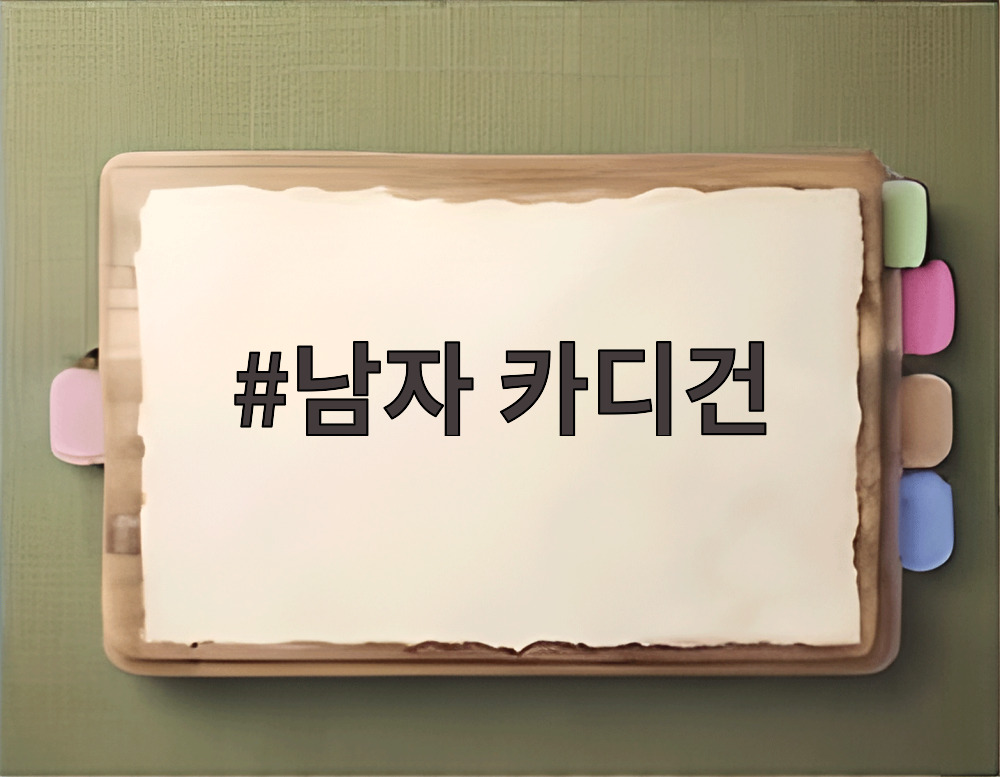 남자 카디건