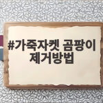 가죽자켓 곰팡이 제거방법 이렇게 하면 집에서도 깔끔합니다 가죽자켓 곰팡이 제거방법