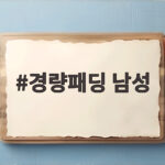 경량패딩 남성 가을에 이렇게 입고 고르면 실패 없는 선택 경량패딩 남성