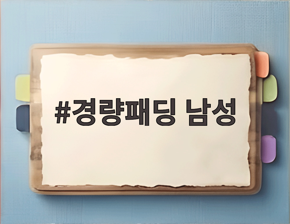 경량패딩 남성