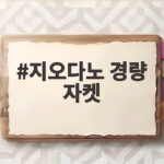 지오다노 경량 자켓 5만원대 가격에 이렇게 활용해요 지오다노 경량 자켓