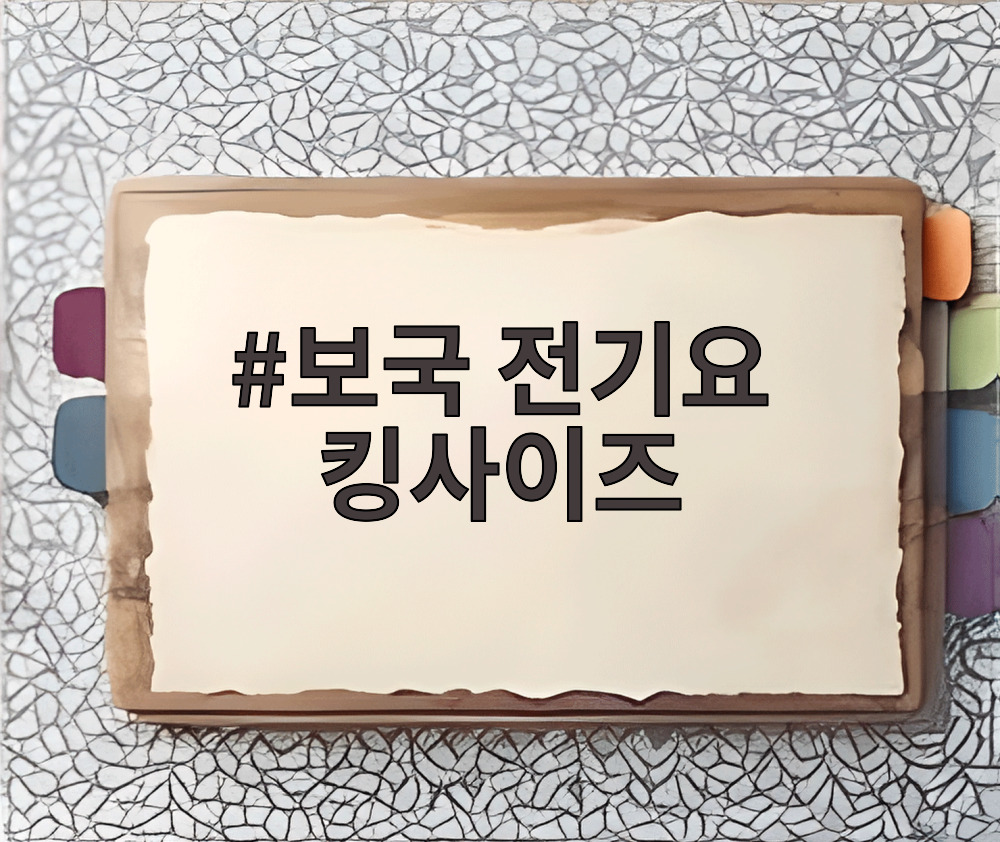 보국 전기요 킹사이즈
