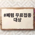 폐렴 무료접종 대상 2026년 기준 이것만 확인하세요 폐렴 무료접종 대상