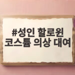 성인 할로윈 코스튬 의상 대여