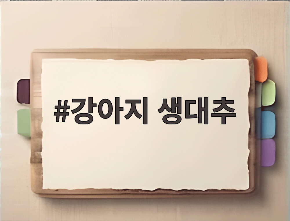 강아지 생대추