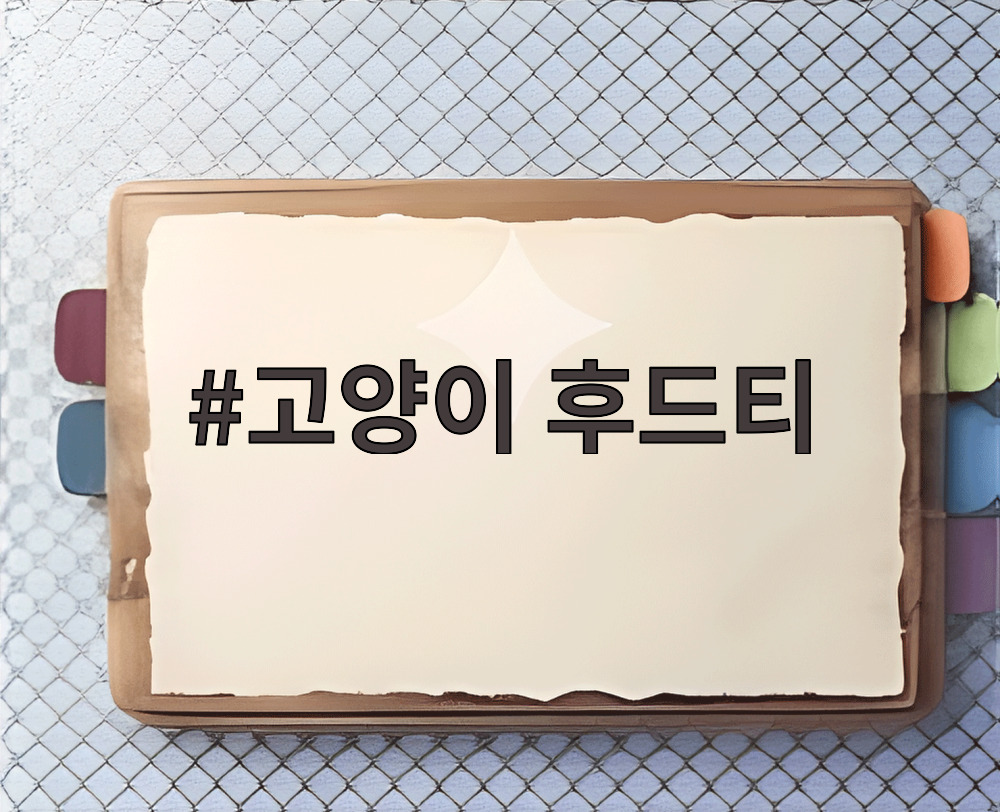 고양이 후드티