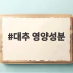 대추 영양성분