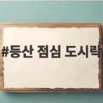 등산 점심 도시락 이렇게 싸면 산에서도 맛있게 먹어요 등산 점심 도시락