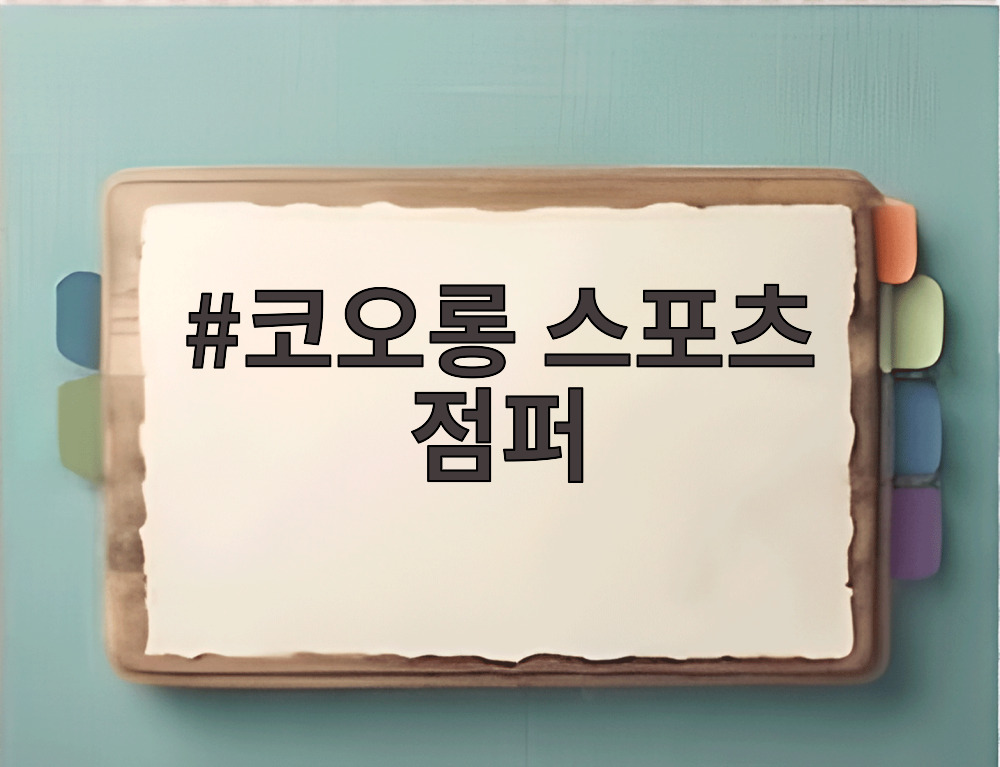 코오롱 스포츠 점퍼