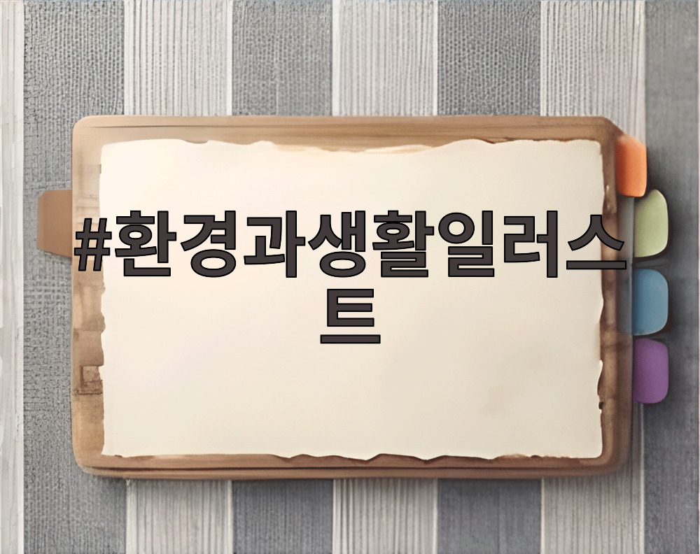 환경과생활일러스트