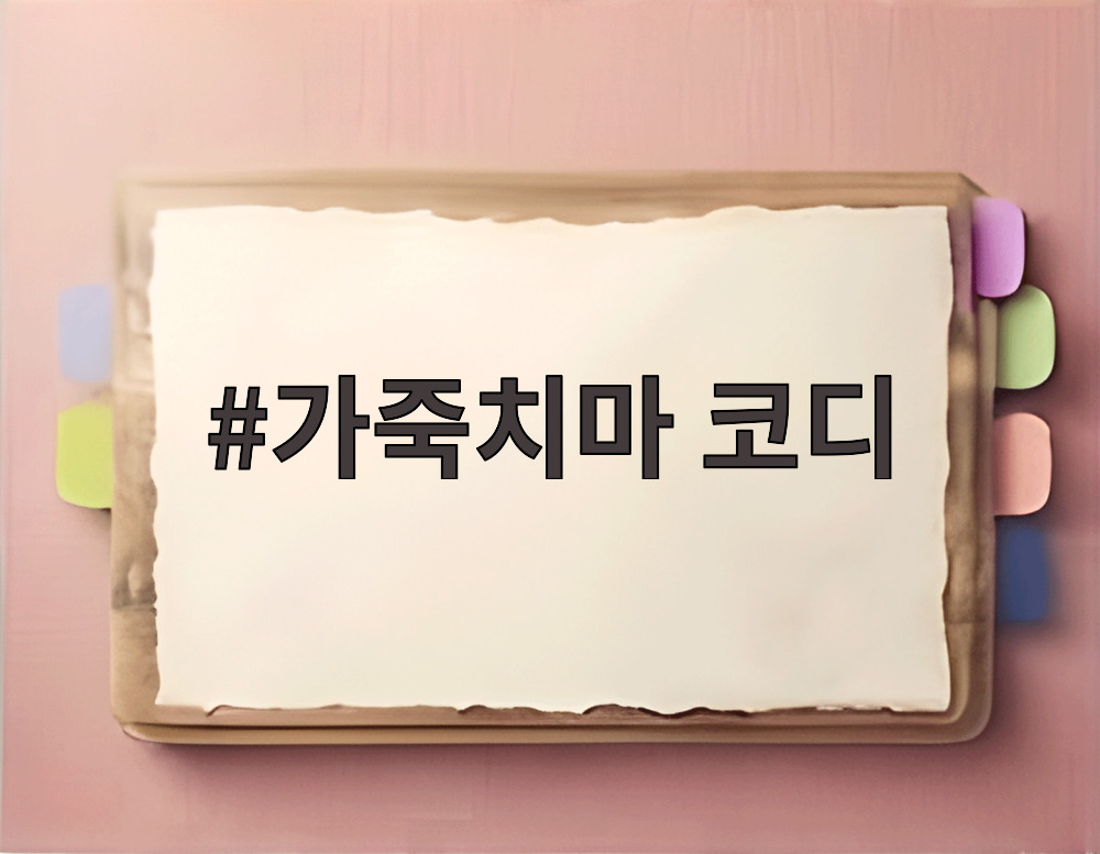 가죽치마 코디