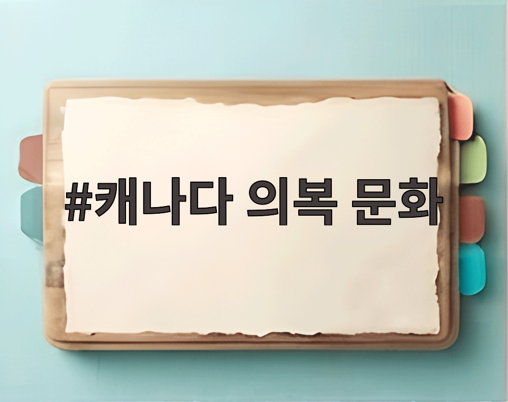 캐나다 의복 문화