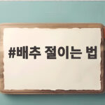 배추 절이는 법