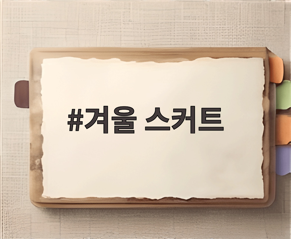 겨울 스커트