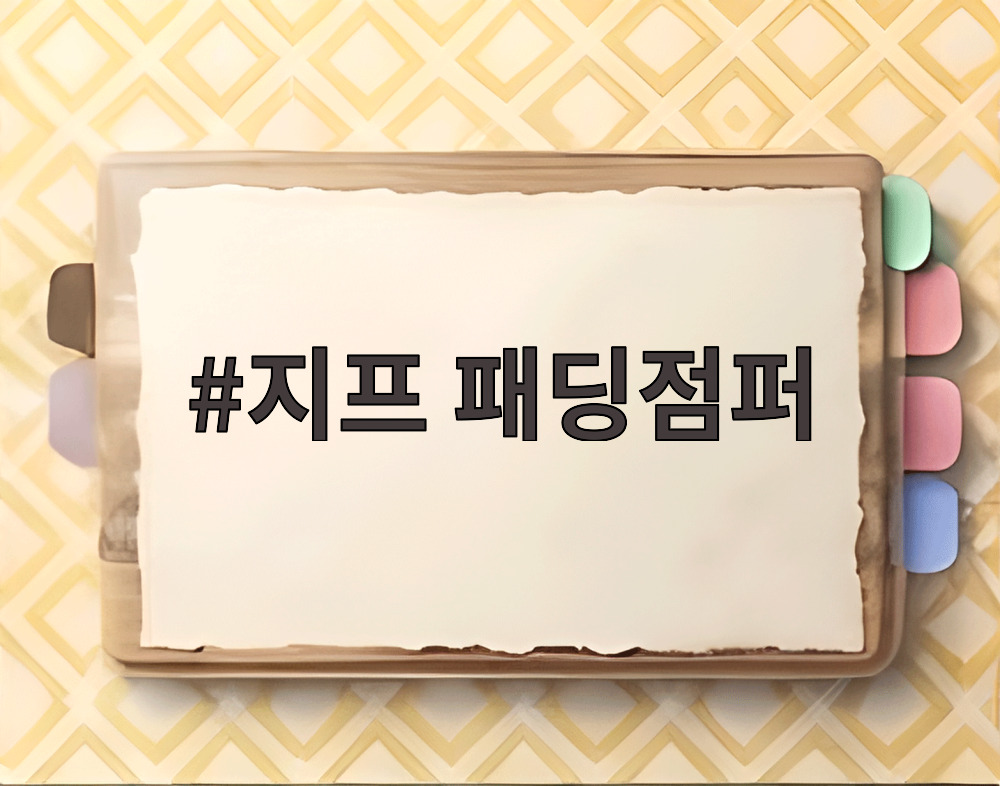 지프 패딩점퍼