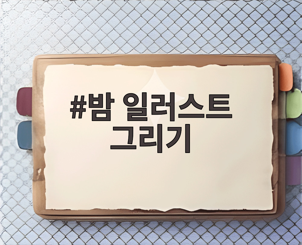 밤 일러스트 그리기