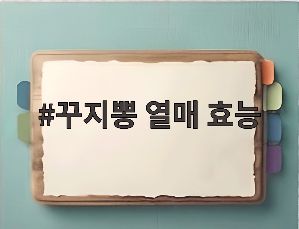 꾸지뽕 열매 효능